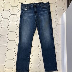 AG Adriano Goldschmied Dark Blue Straight Jeans